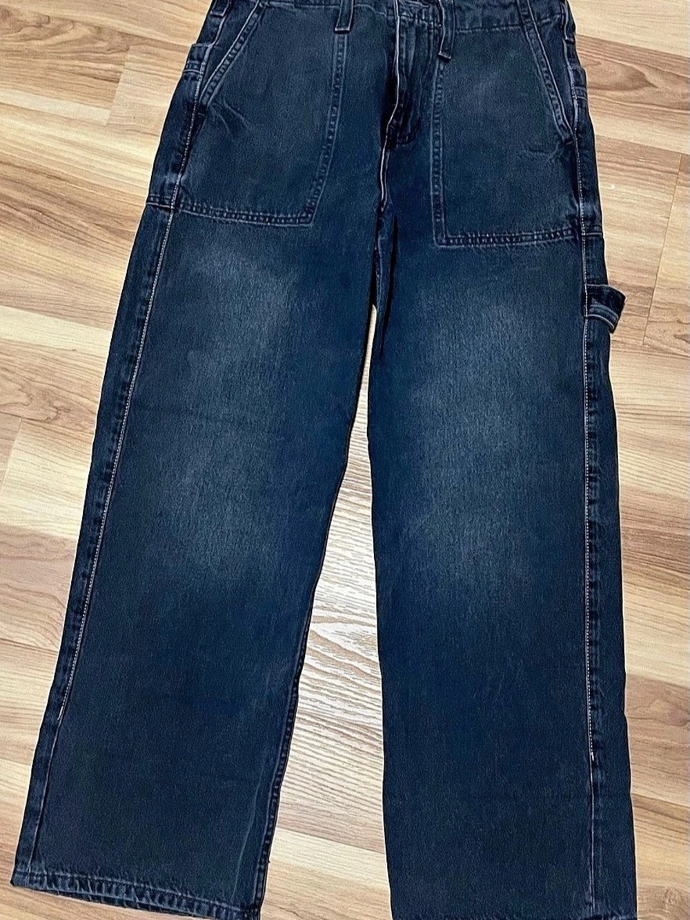 NWT 🖤 Free People; We The Free Major Leagues Mid-Rise Cuff’d Black Jeans W:26